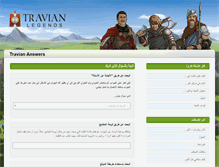 Tablet Screenshot of answers.travian.com.sa