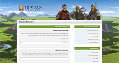 Desktop Screenshot of answers.travian.co.il