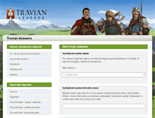 Tablet Screenshot of answers.travian.cz