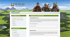 Desktop Screenshot of answers.travian.de