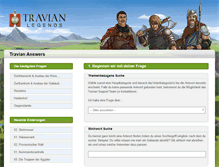 Tablet Screenshot of answers.travian.de