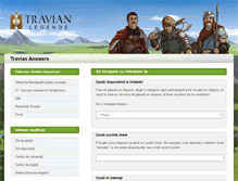 Tablet Screenshot of answers.travian.ro